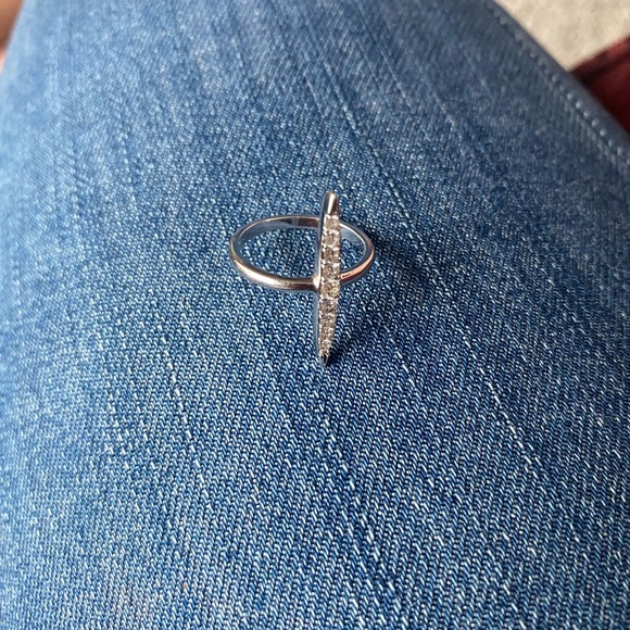 Sale🔥White gold North South statement ring - Picture 8 of 11